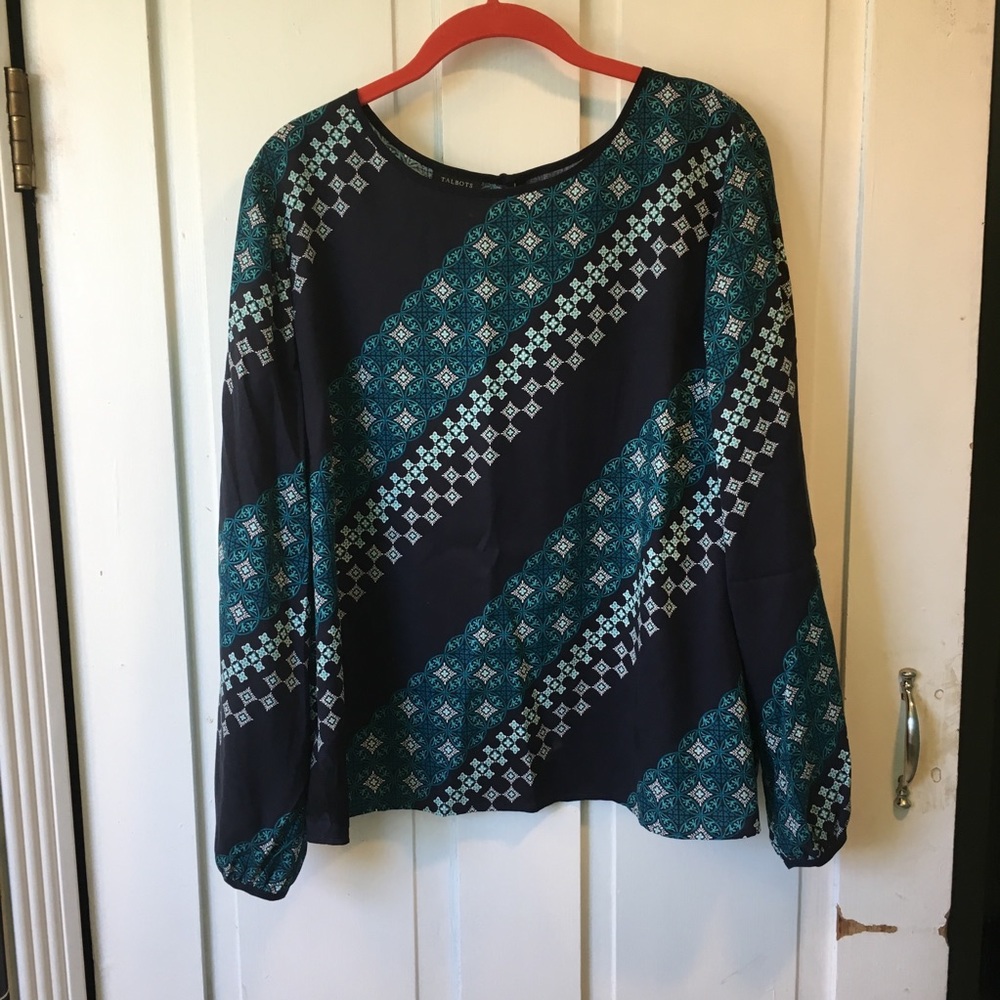2XP Talbots Long Sleeve Blouse